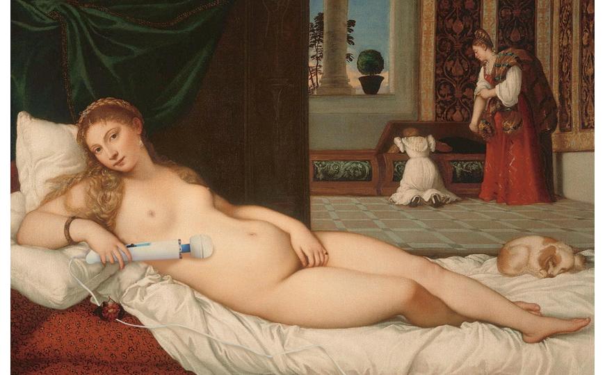 Vibrátorral Mona Lisa, Danae, Neptun, Vénusz és Napóleon